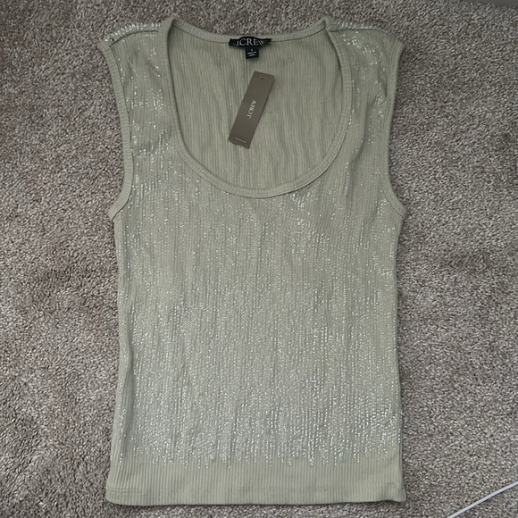 Rib sequin tank top - Picture 2 of 2